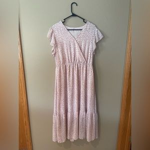 Pink & White Dress